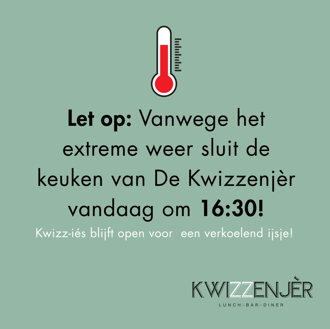 Gesloten vanwege de hitte
